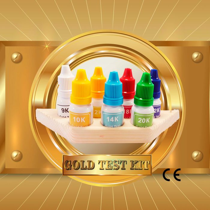 Тест на злато за карати, тест за сребро и платина, пълен комплект