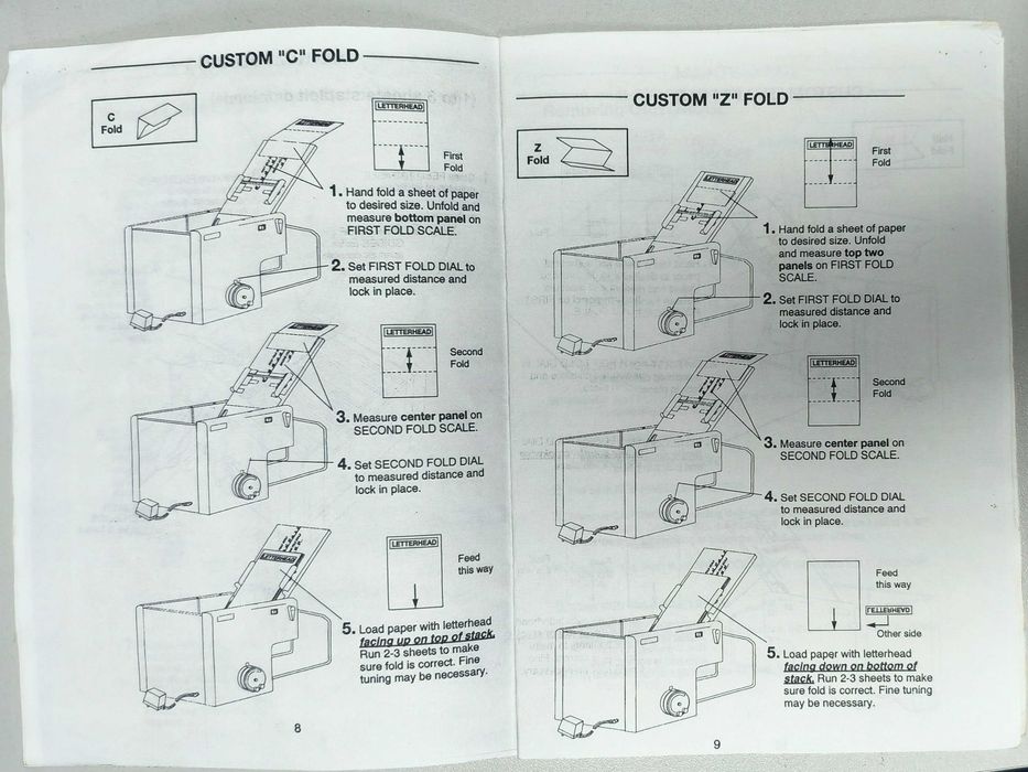 Машина за сгъване на хартия