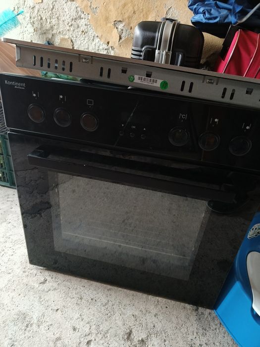 Set încorporabil: cuptor + plită ceramică Kontinent EHE280-1HBZS