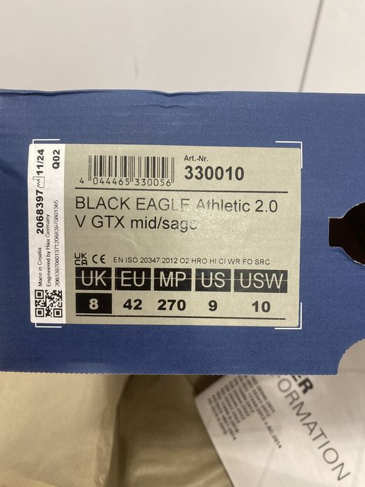 Срочно продаю ботинки от BLACK EAGLE Athletic 2.0 V GTX mid/sage