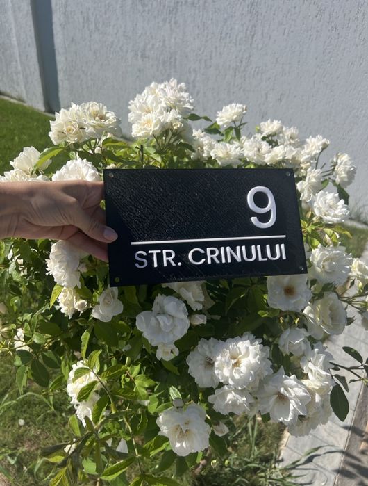 Număr de casă personalizat – realizat la imprimantă 3D