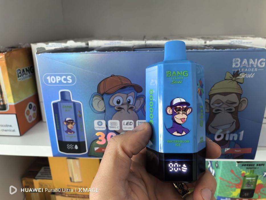 Vape 300.000 Puffs 6 Arome Reincarcabil Display Abur Mult