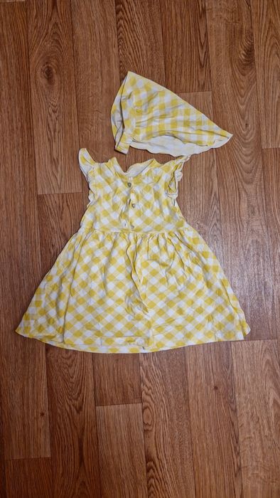 Платье летнее для девочки с косынкой