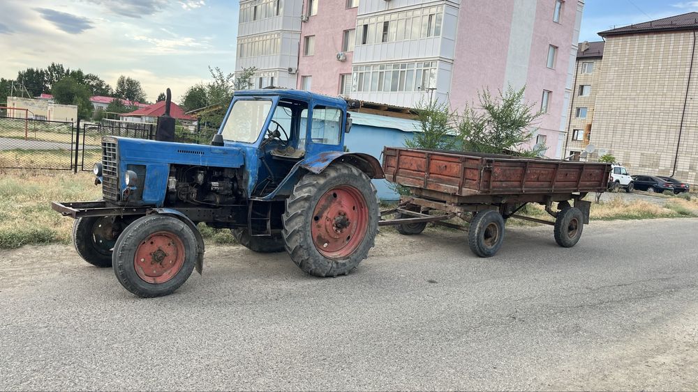 Трактор мтз 50 с прицепом