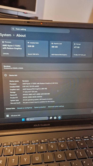 Laptop. ASUS Vivobook Go 15 / E1504FA