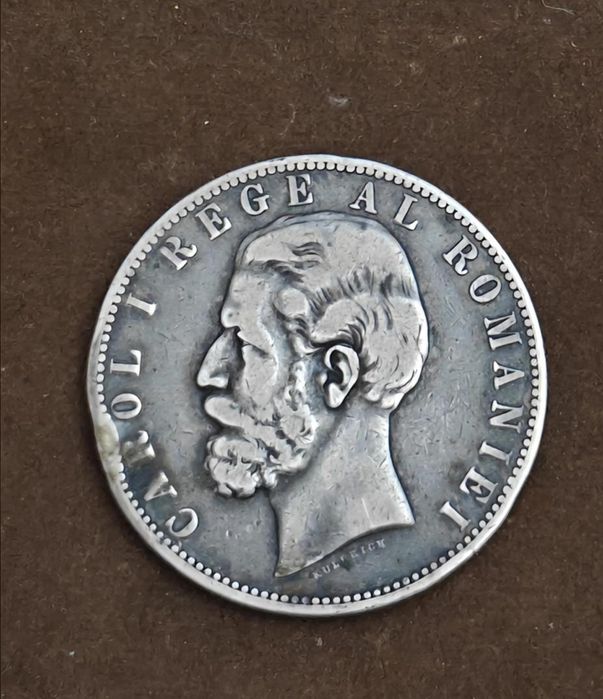 Moneda de argint , Regele Carol din 1883. in stare buna.