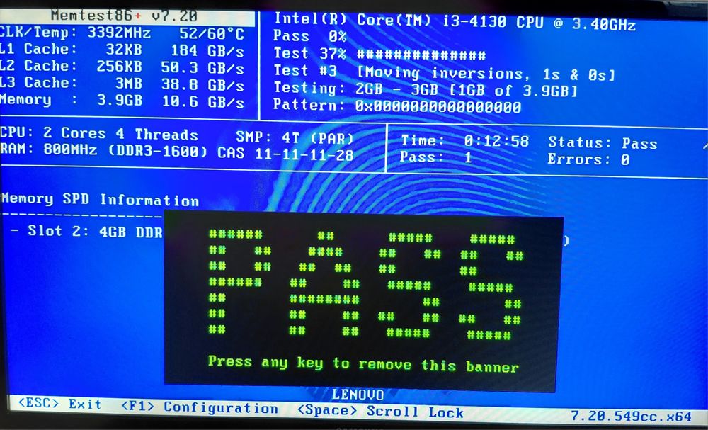 Оперативная память DDR3 4GB 1600mhz