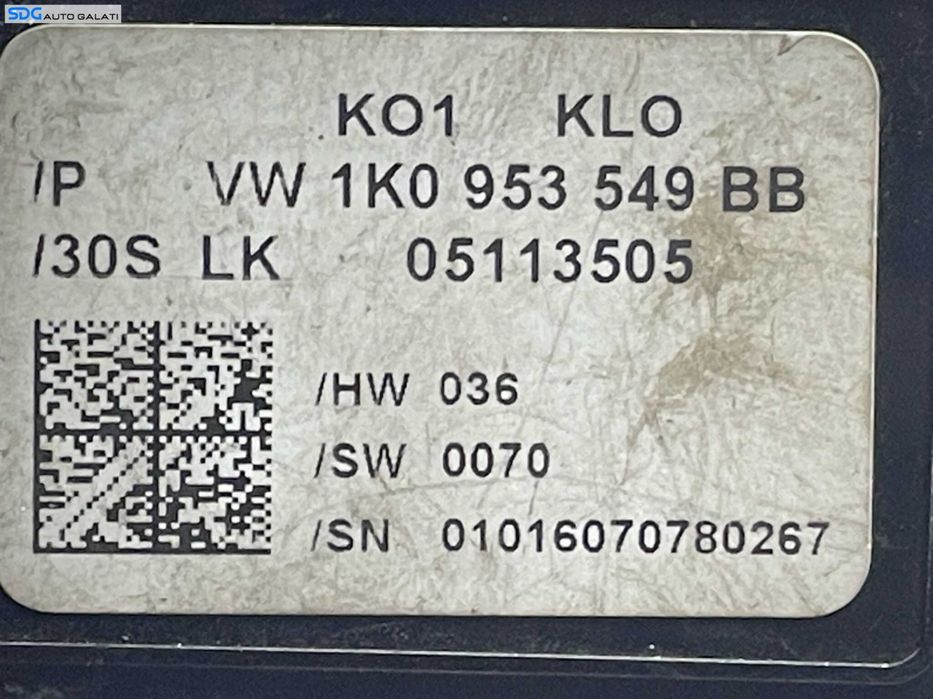 Calculator Modul Coloana Volan Seat Leon 1P 2005 - 2011 Cod 1K0953549BB [LR0476]