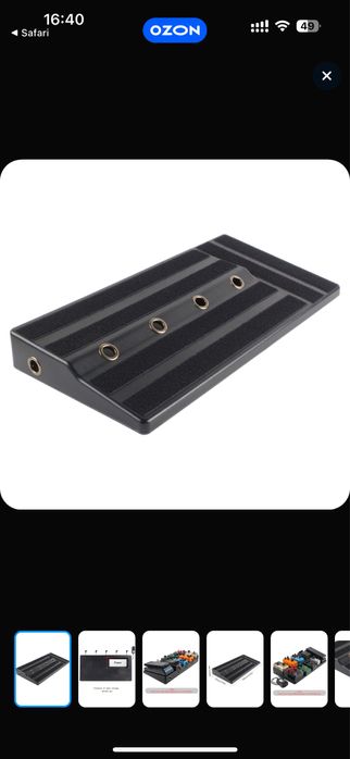 Педалборд для гитары с сумкой , с патчами в комлекте