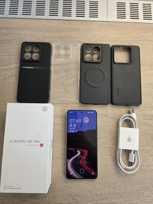 Pachet Xiaomi 14T Pro, 512GB, Titan Grey