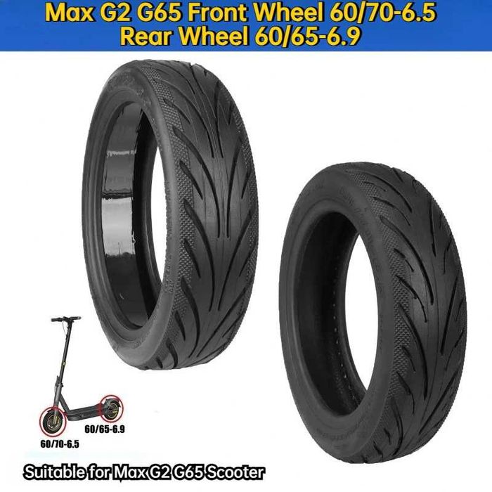 Set cauciuc tubeless FATA - SPATE cu gel 10inch 60/70-6.5 + 60/65-6.9 trotineta electrica Segway Ninebot Max G2 / G65 / F3 F3 Pro E2 Pro