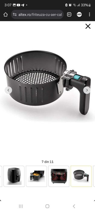 Friteuza cu aer cald GORENJE noua, 3.5l, 1400W, negru