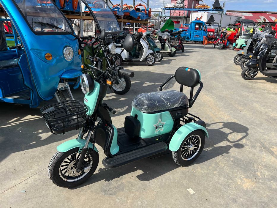 Triciclu electric tuktuk Thor TRIXY-PRO CU CIV nou Agramix