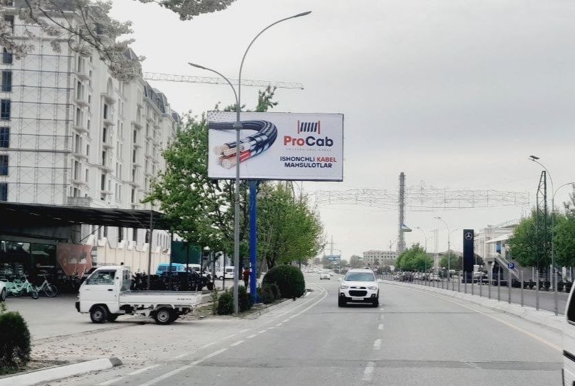 Qoʻqonda bilbordlarda reklama//bannerlarda, led ekranlarda reklama