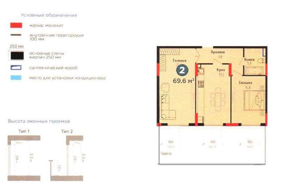 Продается квартира в Премиальном ЖК Nrg Voha 1 Мирзо Улугбекский район