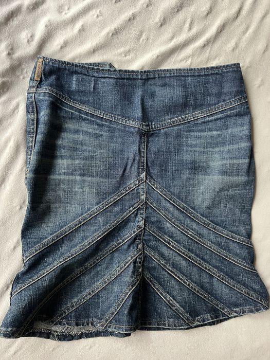 Дамски дънки Massimo Dutti пола Armani Jeans