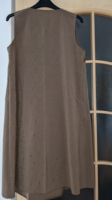 Sarafan gravide maro/bej, mărimea M