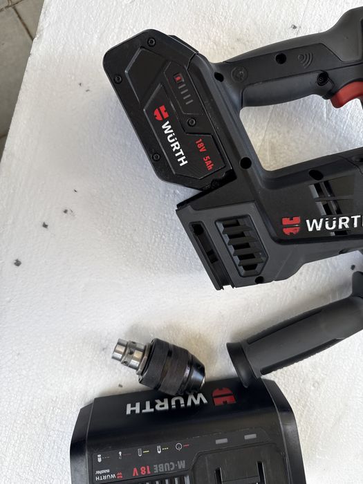 Vind Rotopercutor Wurth MCUBE nou cu acum 5ah si incarcat si mandrina dubla