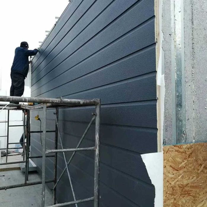 Фасадные панели с пенополиуретановым утеплителем