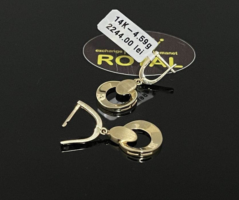 Bijuteria Royal CB : Cercei dama aur 14k 585  4,59 gr
