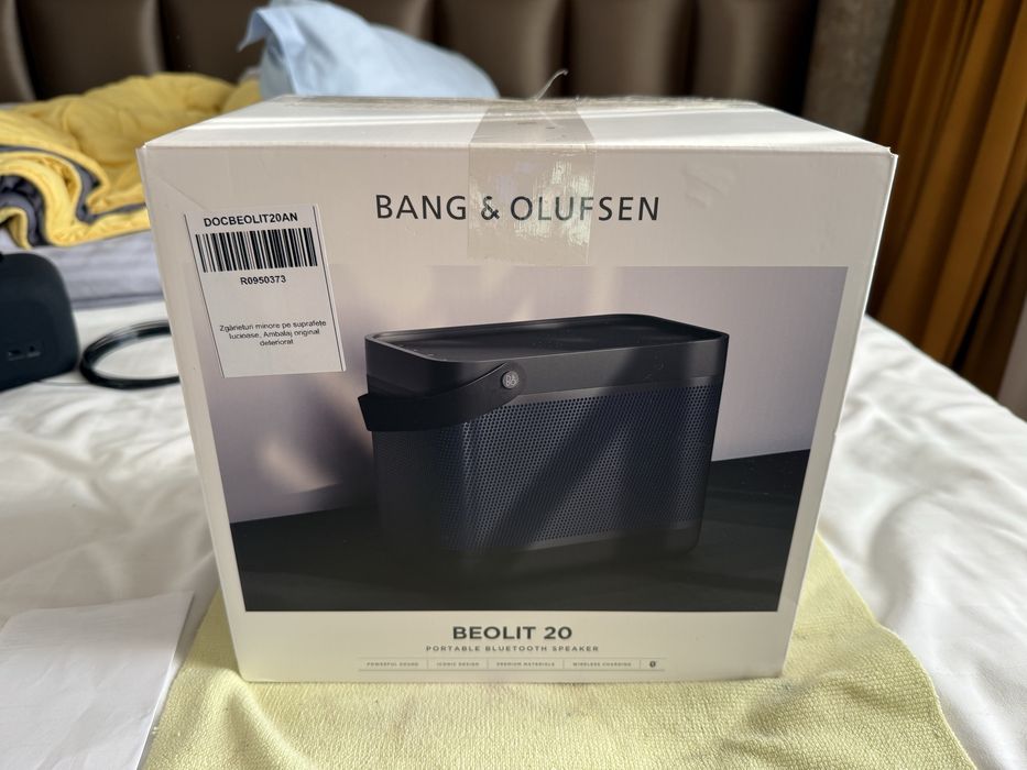 Vand boxa portabila premium Bang and Olufsen Beolit 20 impecabila gara