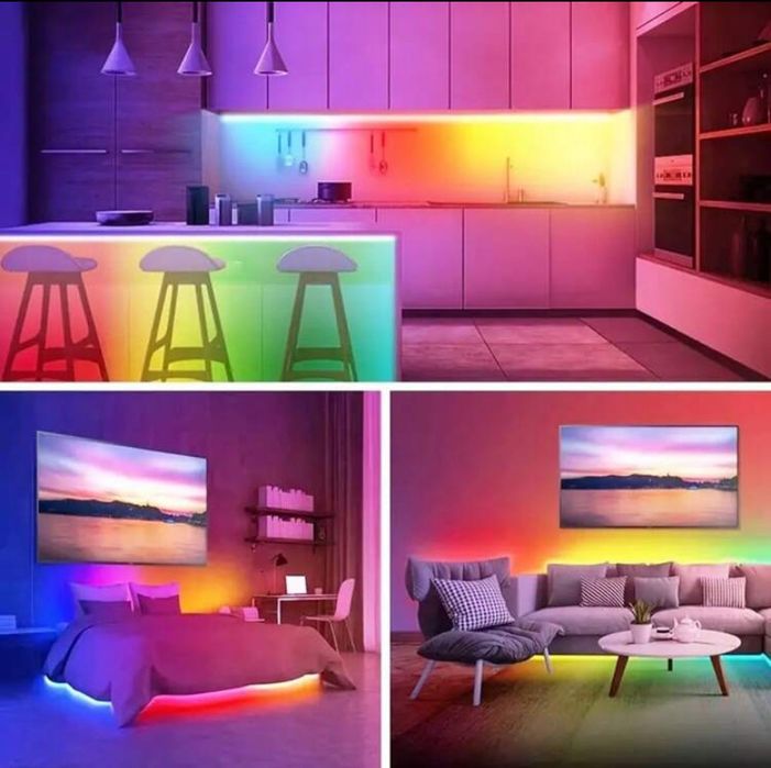 RGB светеща LED лента- 5 метра и 10метра