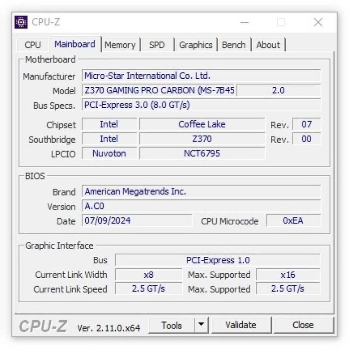 Дъно Дънна платка MSI Z370 GAMING PRO CARBON 1151 DDR4 OVERCLOCK