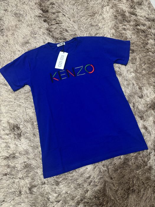 Tricou bărbați Kenzo Albastru Electric, Marimea S– Nou cu etichetă