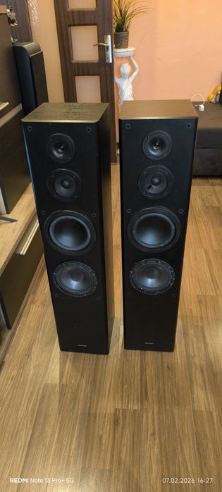 2бр подови тонколони Pioneer ,2бр сараунд,1бр център и  активен буфер