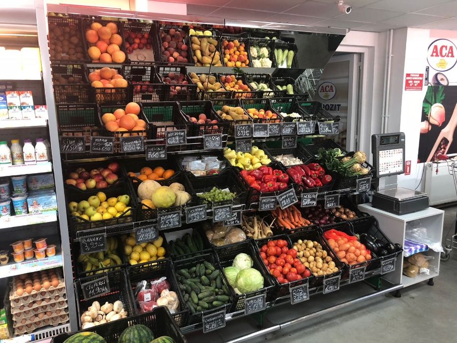 Rafturi neutre magazin alimentar si supermarket - diverse utilizari