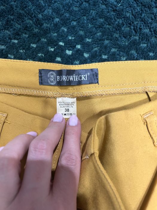 Pantaloni dama - galben mustar