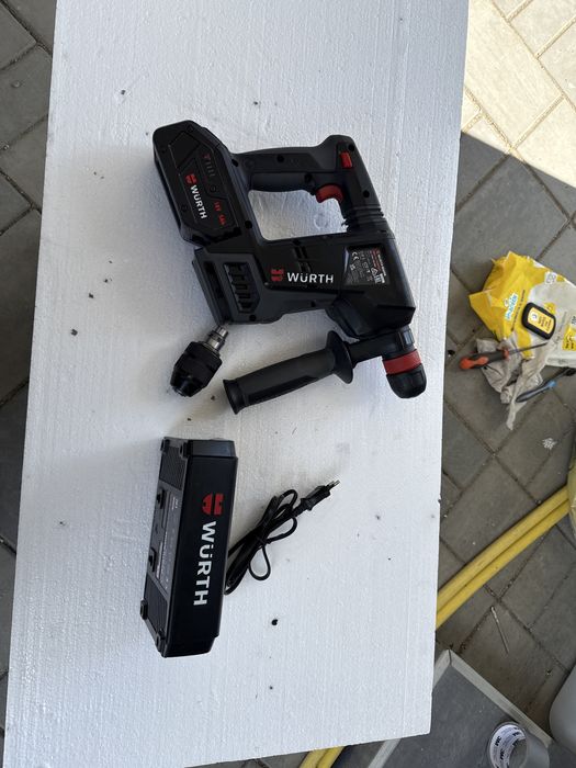 Vind Rotopercutor Wurth MCUBE nou cu acum 5ah si incarcat si mandrina dubla