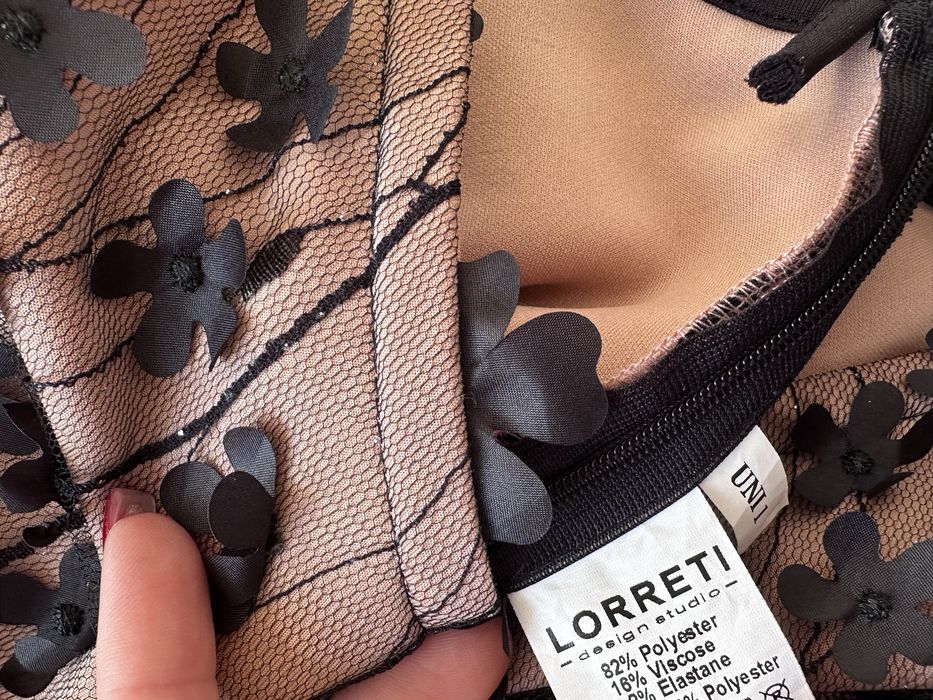 Мини рокля ARIA Lorreti дантела тюл размер XS - M