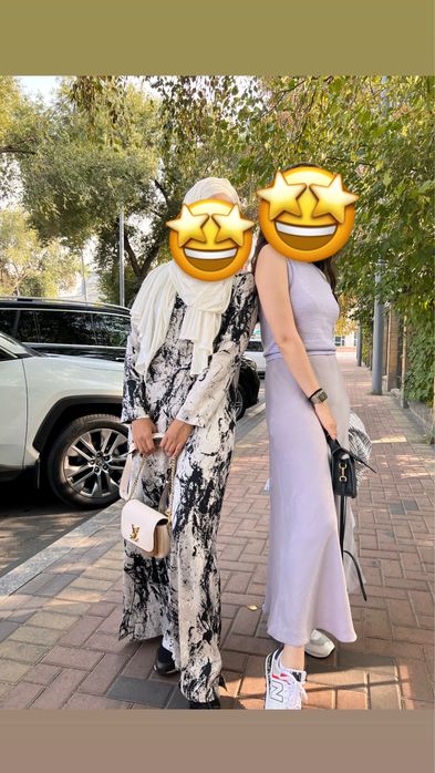 Юбки сатиновые макси