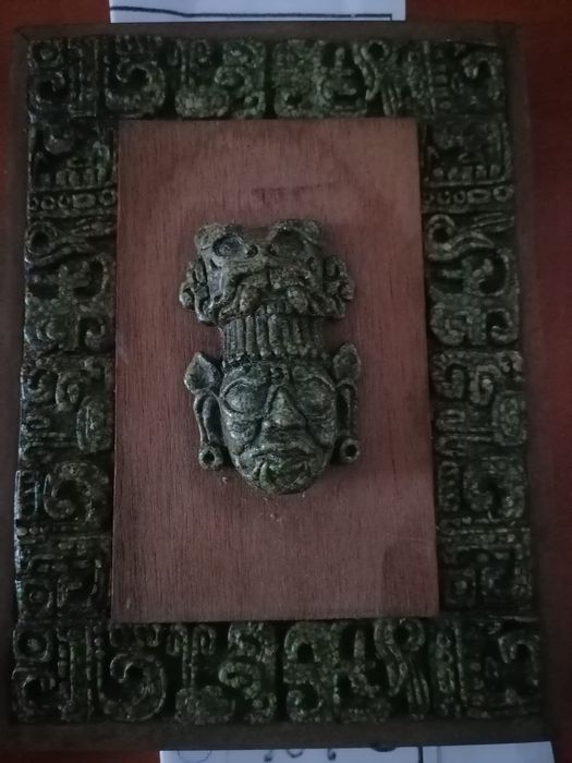 Zarebski Arta Antica,piesă originala,sculptat Morelo, Zeu Aztek/Mayas