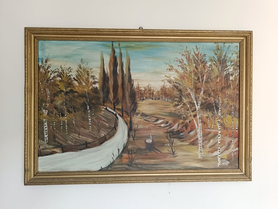 Tablou pictura veche 1 m x 0,7 m
