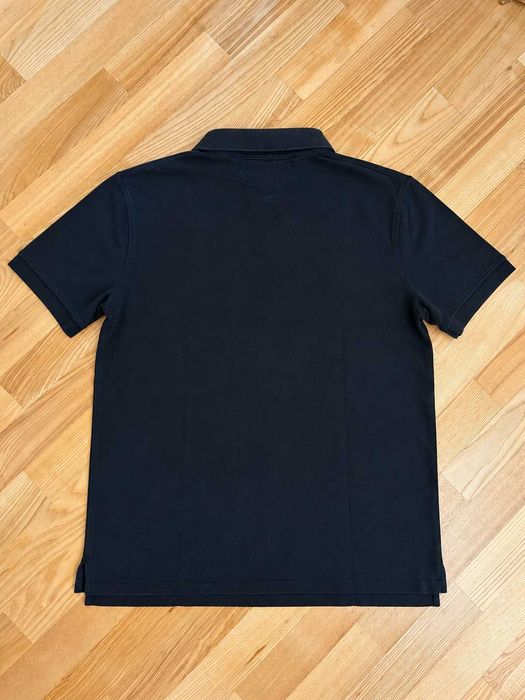Tricou polo Tommy Hilfiger bărbați, mărimea XXL, bumbac Two Ply, negru