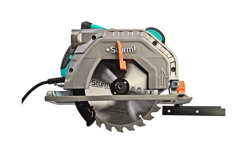 Дисковая циркулярная пила Дск190мм, 160Вт,Пропил 65мм,Пл.Пуск,ЭлктБлк.