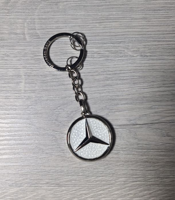 Oferta-Breloc-Metal+Pietre-Albe-Negre-Logo-Sigla-Emblema-Stema-Mercedes-A-B-C-E-S-CLS-CLA-GLE-GTC