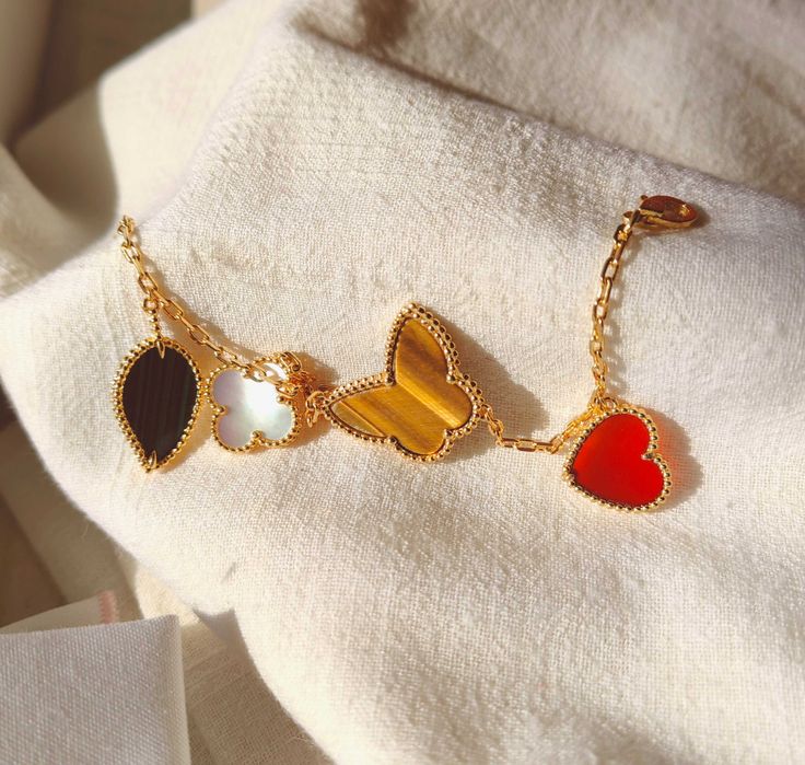 Lucky Alhambra bracelet, 4 motifs, VCA гривна с четири елемента