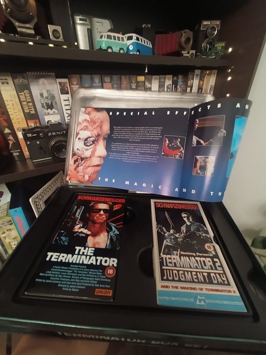 Pachet casete VHS TERMINATOR originale în cutie specială