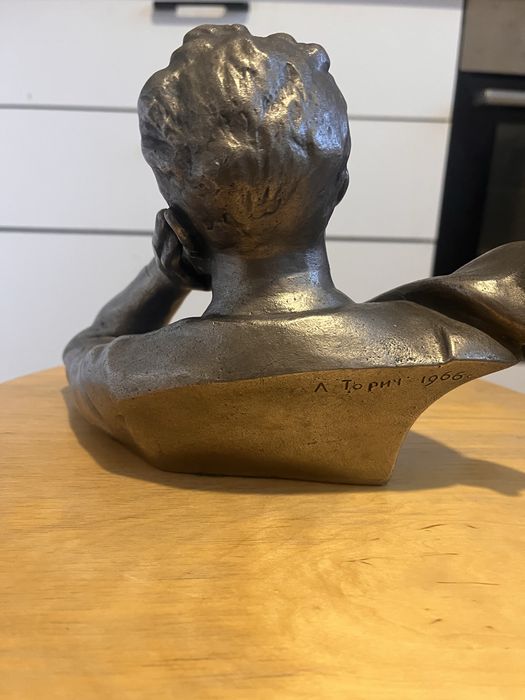 Бюст Чайковский, силумин, 1966год, торич.