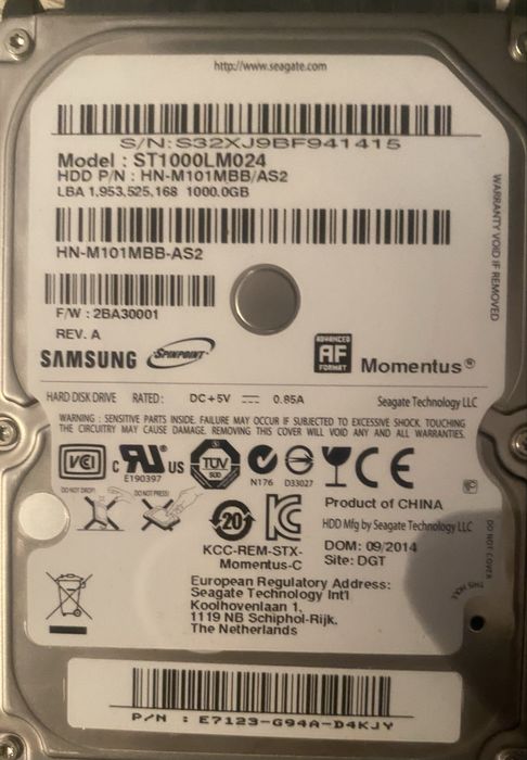 HDD диск на 1тб