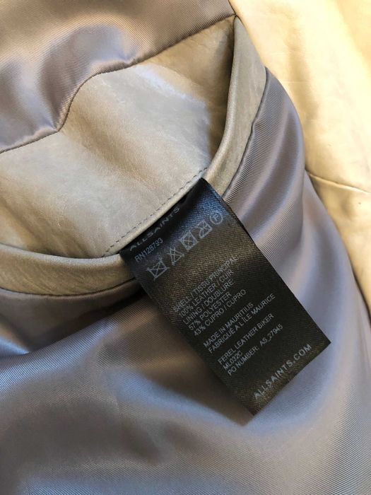 AllSaints geaca piele M, barbateasca, retail 595 euro