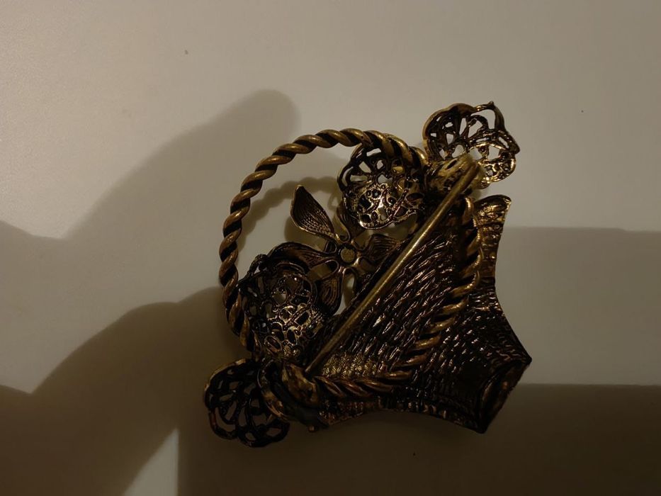 Брошь СССР, Чехия, скань, 60-е годы