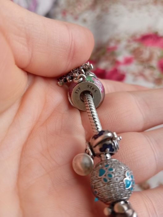 Brățară Pandora Originală Full Charm (17 piese), Argint Masiv S925