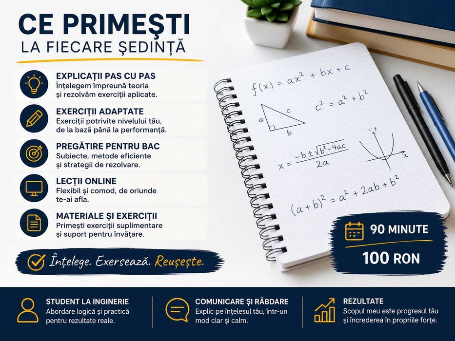 Meditații Matematică Liceu – Online