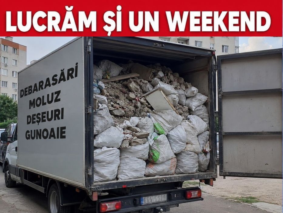 Debarasam moloz mobila deșeuri gunoaie in tot bucurești si împrejurări