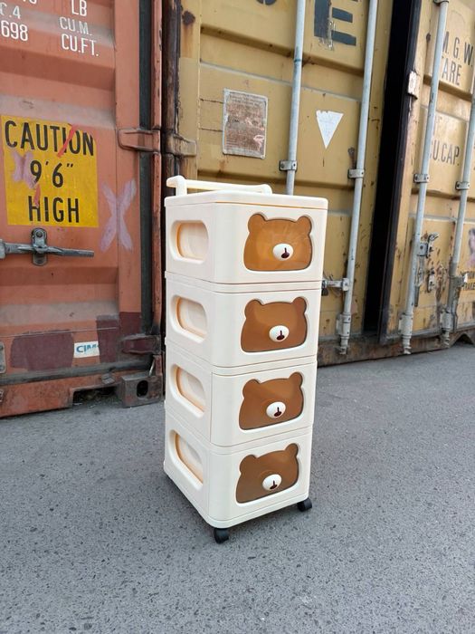 4-х уровневый комод органайзер на колёсах «Bear Design»