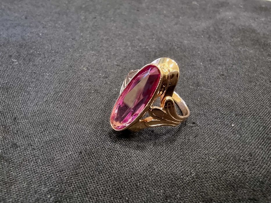 Дамски златен пръстен СССР